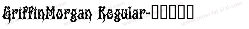 GriffinMorgan Regular字体转换